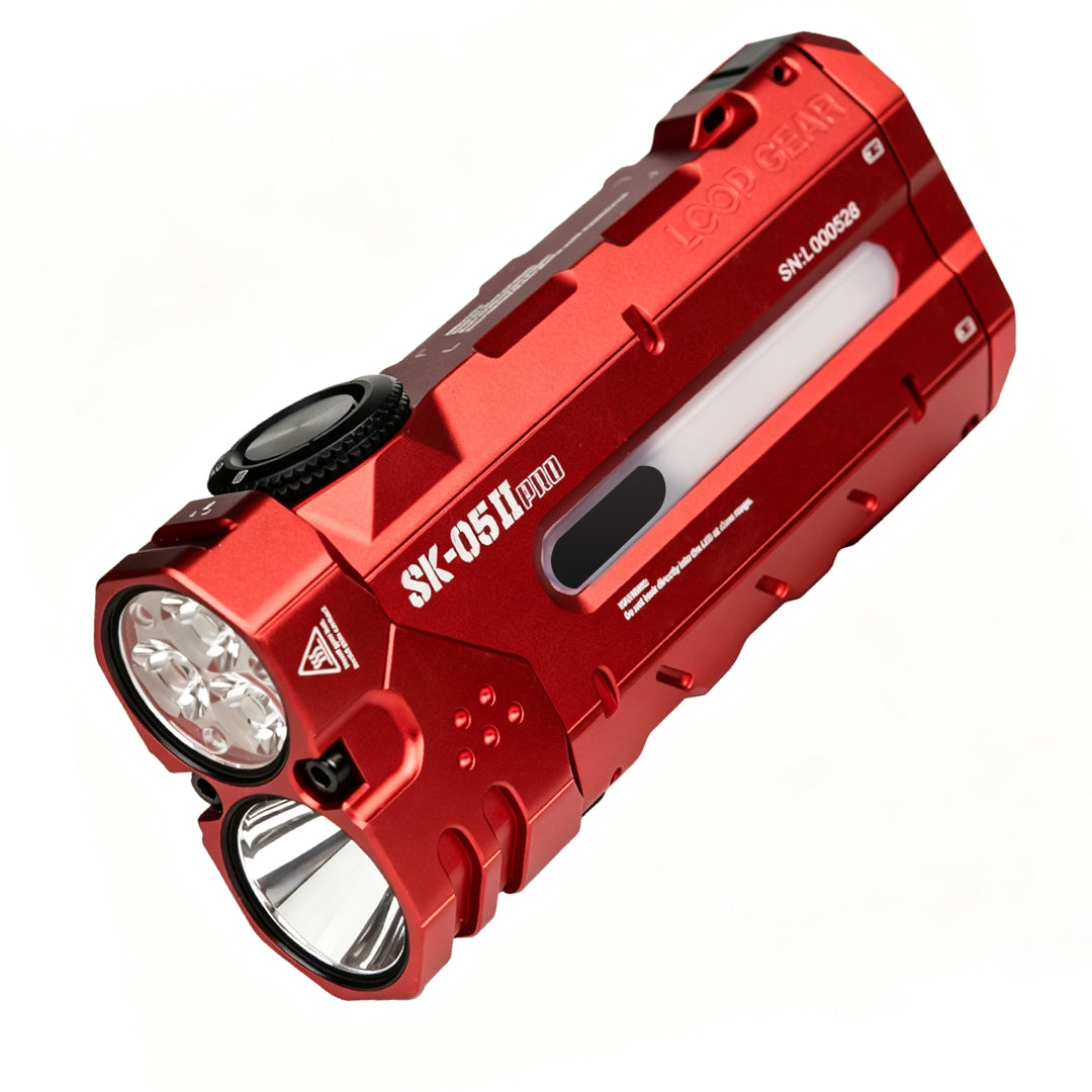 LOOP GEAR SK05 Pro 2 UV Red Flat LED Flashlight
