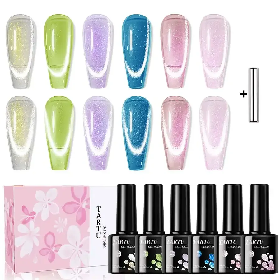 Cat Eye Gel Polish - 6 Colours - Global
