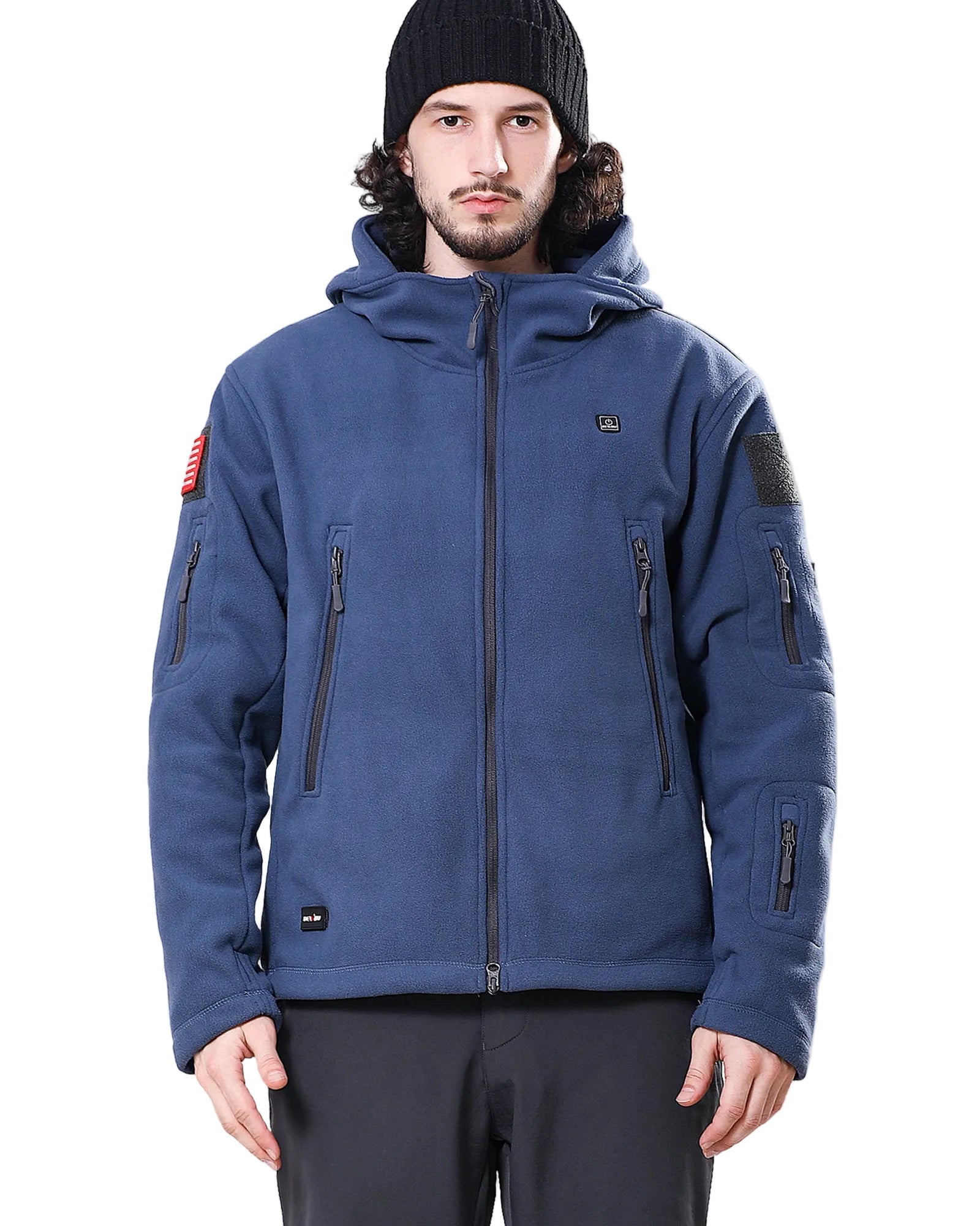 Men's Polar Fleece Heated Jacket With 12V Battery Pack