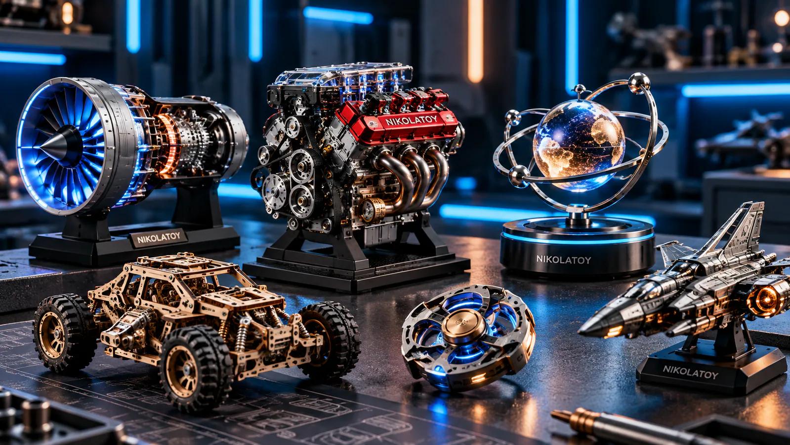 Model-oriented items from NIKOLATOY engine and DIY categories