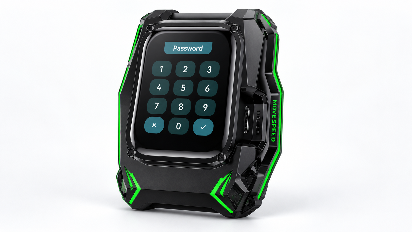 Portable secure storage device with touchscreen password keypad