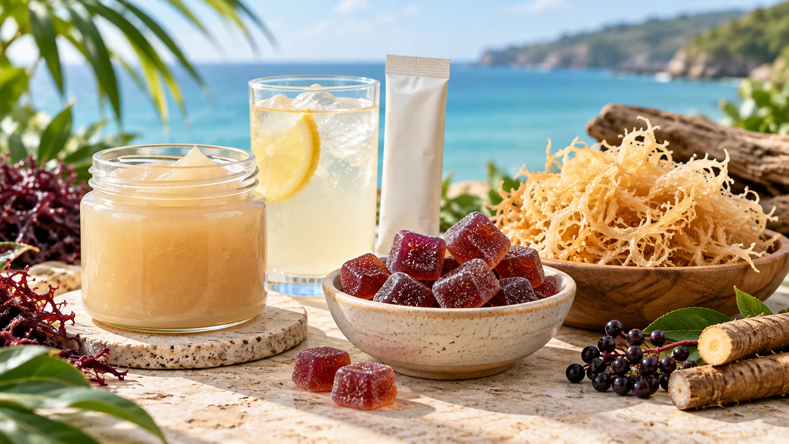 Sea moss with bladderwrack, elderberry and burdock root