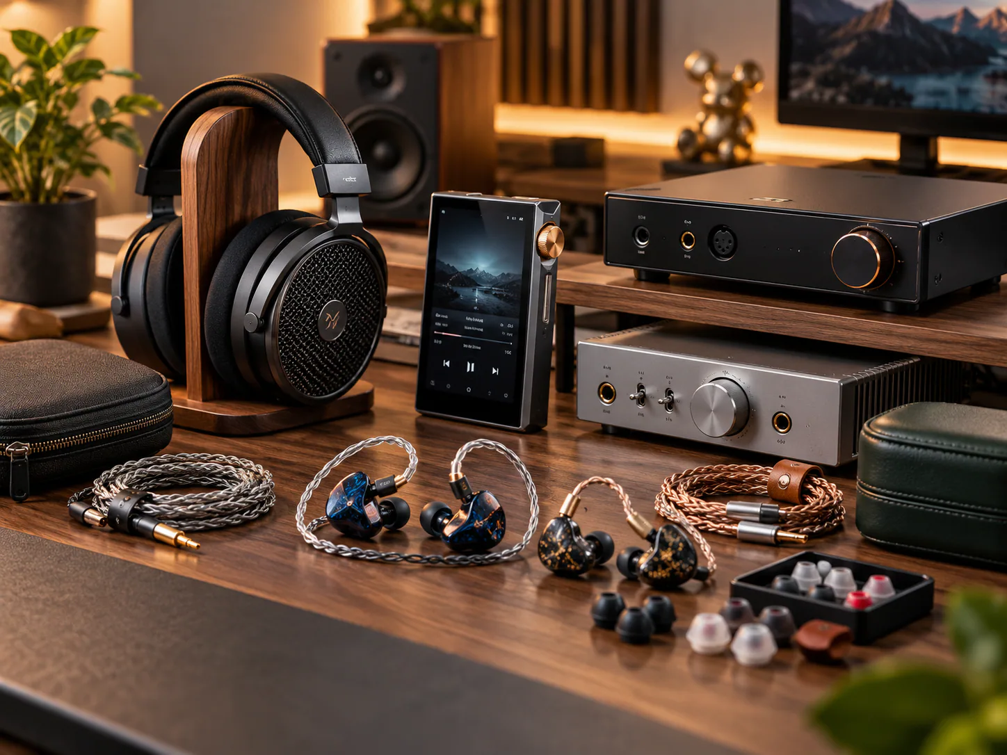 Open-box earphones, headphones, audio players, and AMP DAC products