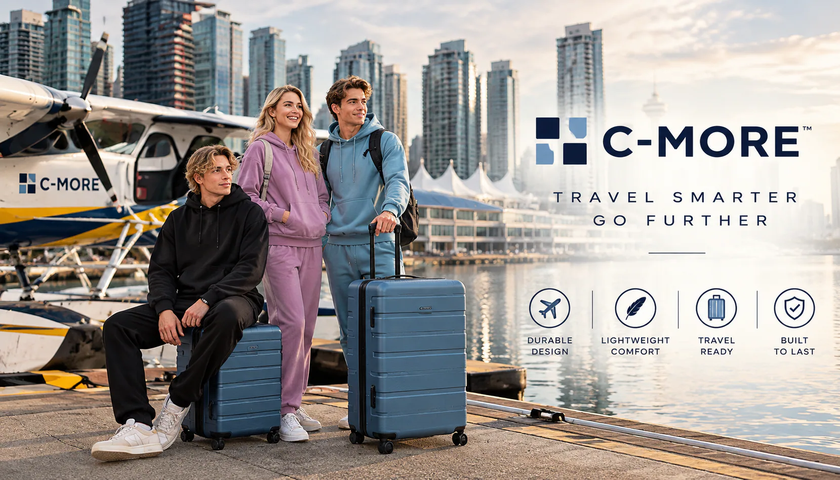 Cloud Nine Clothing models wearing coordinated travel apparel