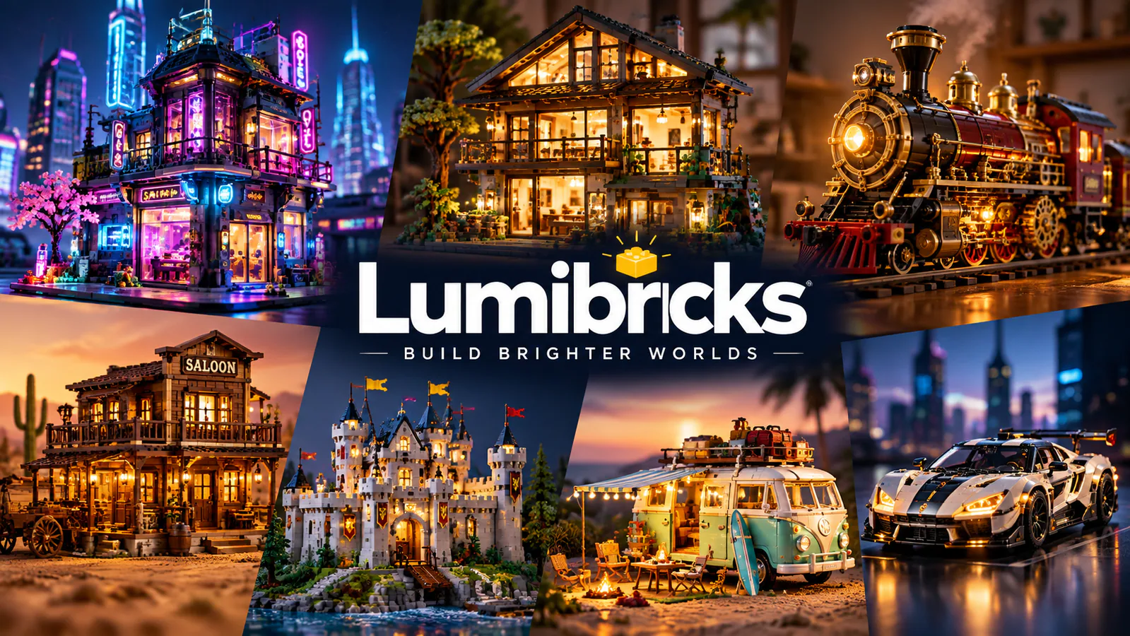 Overview of themes listed in the Lumibricks range