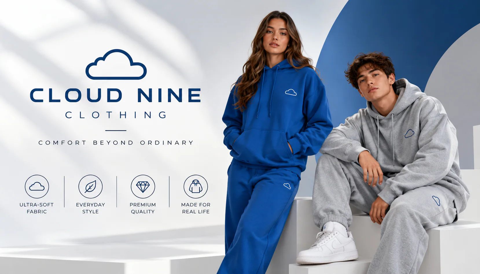 Cloud Nine Clothing Cloud Hoodie in Royal Blue