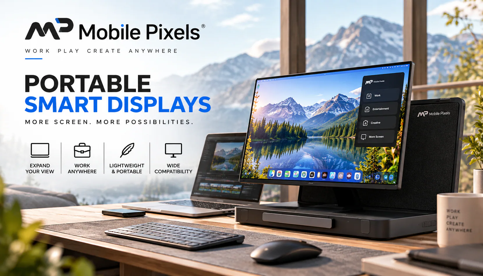 Mobile Pixels Pixcase 27-inch portable smart display