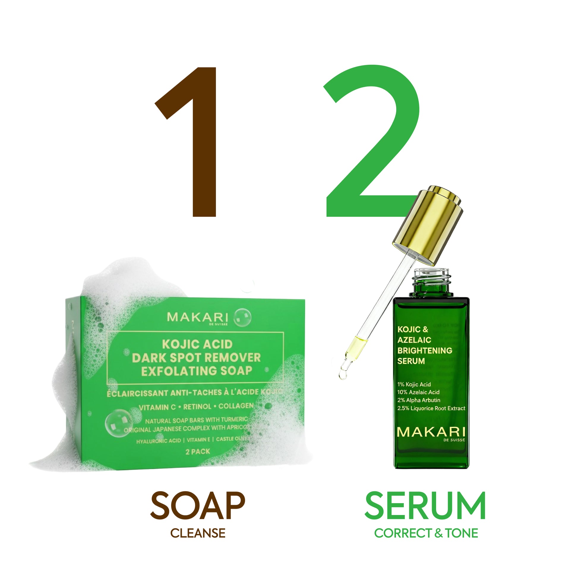 Makari Kojic and Azelaic Acid Serum from the Kojic Acid Duo Kit
