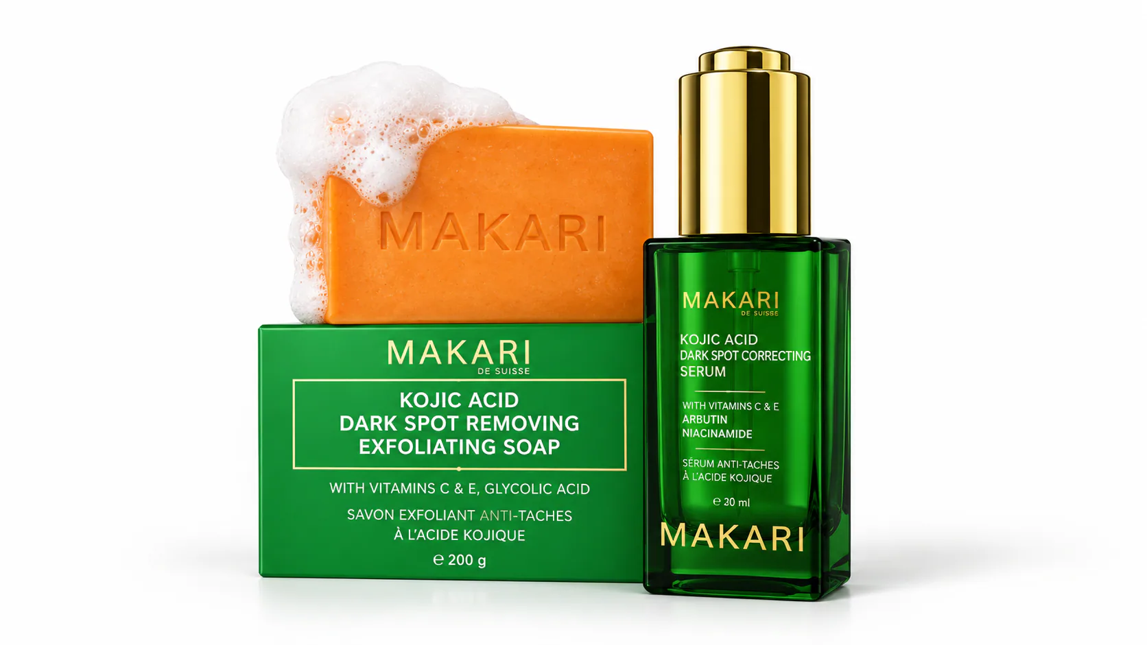 Makari Kojic Acid Duo Kit featured in a two-step dark spot routine review            Bạn có thích tính cách này không?