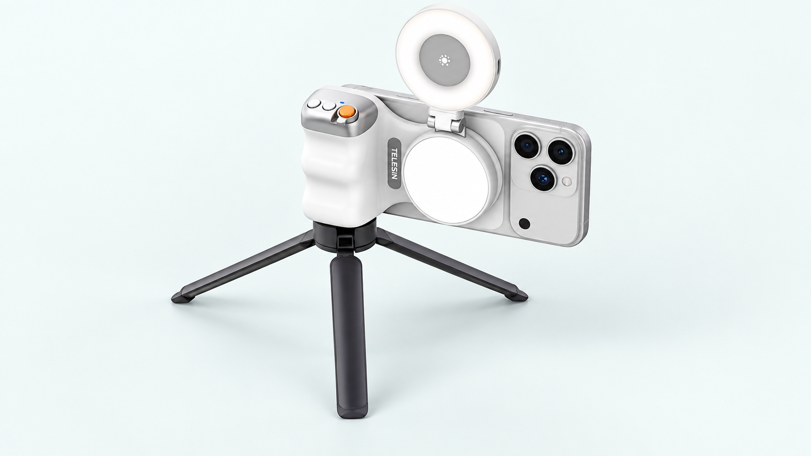 TELESIN mobile photography accessories with smartphone camera rig and tripod