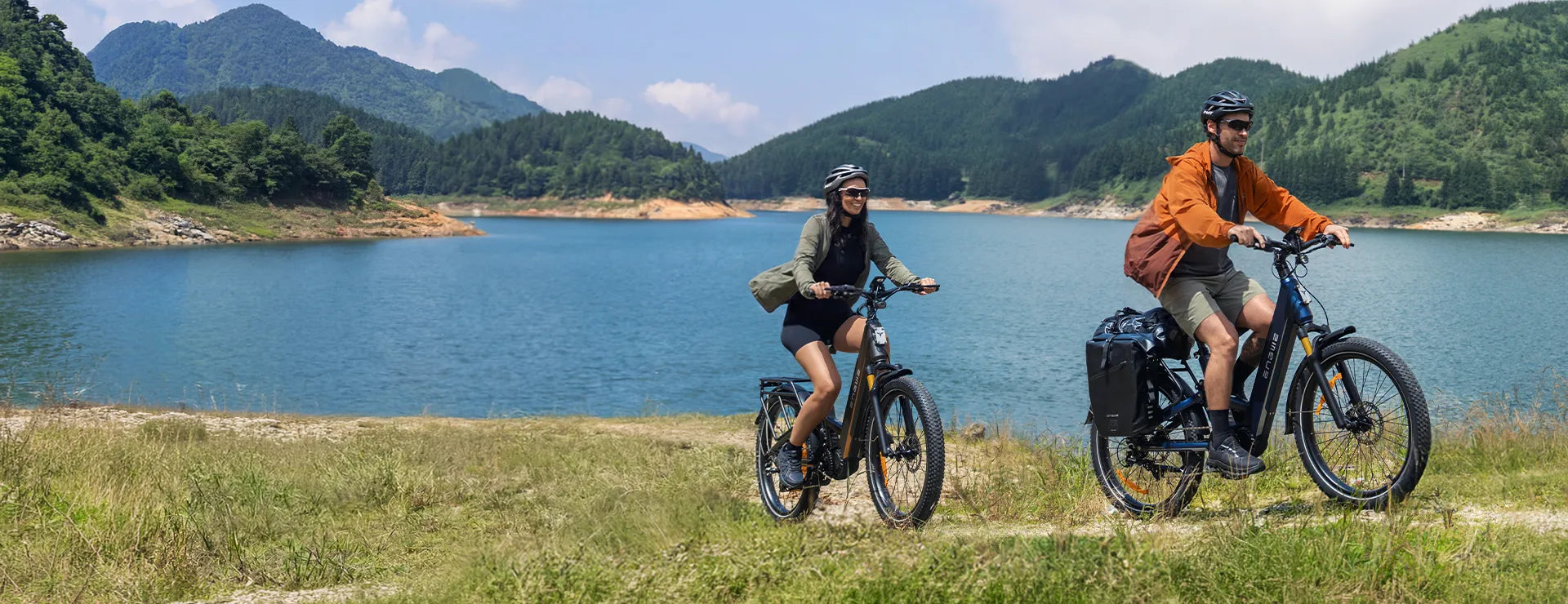 ENGWE E26 electric bike in an official brand campaign banner